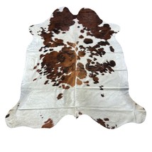 Tricolor Cowhide Rug Size: 7.2x6.5 feet D-857 - $206.91