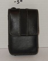Icon black Digital Camera Bag Case 4&quot; x 2&quot; Faux Leather with belt clip - €12,85 EUR