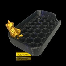 The Golden Frog Soap Dish 3D Printed |  Bathroom/Kitchen Tray | Home Pre... - $49.34