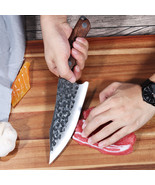 7 Inch Hand Forged Stainless Steel Kitchen Knife Slaughtering Butcher Knife - $40.99 CAD