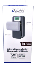 Used ZGEAR Universal Camera Battery Charger W/LCD Charge Display - £6.08 GBP