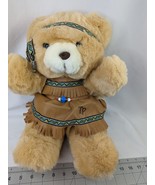 Teddy Precious Brown Bear Plush Indian Costume 15 Inch Dandee Stuffed An... - £27.01 GBP