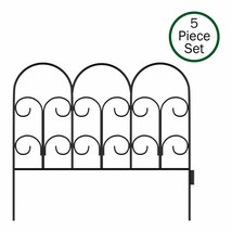 7.5 Feet Metal Decor Fencing 5 Panels Flower Bed Border Garden Edging 11... - £54.18 GBP