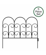 7.5 Feet Metal Decor Fencing 5 Panels Flower Bed Border Garden Edging 11... - £53.34 GBP