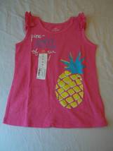 Okie Dokie Girls Tank Top Shirt  Pine Apple Of Your Eye 3T New W Tags - £6.48 GBP