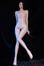 Women&#39;s Sexy Shiny Bodycon Jumpsuit Spaghetti Strap Bodysuit Comfy Cami Unitard - £14.59 GBP