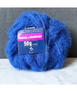 Vintage Pingouin Laine Et Mohair Blend Yarn Plied Fluffy - 1 Ball Blue #02 - $10.59 CAD