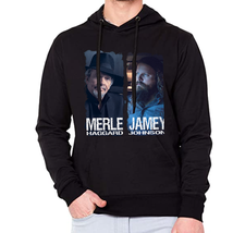  Merle Haggard Jamey Johnson Black Men Classic Hoodie - £26.93 GBP