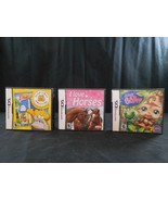 Nintendo DS Game  I Love Horses + Littlest Pet Shop + Nintendo DS Build-... - £20.14 GBP