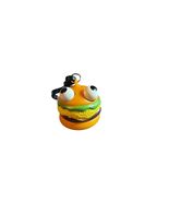 Cheeseburger Pop-Out Eyes Keychain - Giggle or Scream in Enjoyment - Uni... - $2.97
