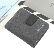 Andard canvas short male purse black gray business card holder wallet case 2021 fashion thumb200