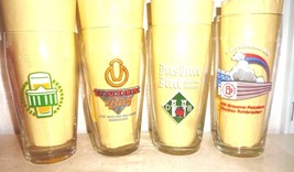 4  VEB Berlin Union Dresden Potsdam East German Beer Glasses - $14.95