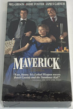 Maverick (VHS, 1994) Mel Gibson Jodie Foster &amp; James Garner Wild West Comedy - £3.53 GBP