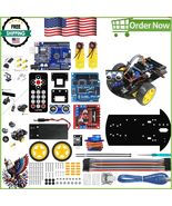 Smart Robot Car 2WD Chassis Kit with Ultrasonic Module &amp; Arduino Compati... - $1,033.75 MXN