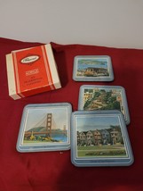 Vintage Pimpernel Set Of 4 Coasters Scenes San Francisco  England - $9.50