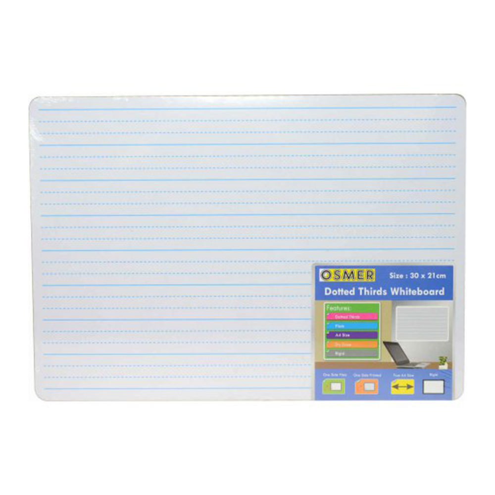 Osmer A4 MDF Plain and Dotted Whiteboard - $34.61