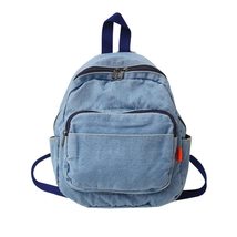 Women Backpack Vintage Denim School Bookbag Casual Daypack Rucksack Shoulder Bag - £27.28 GBP