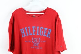 Vintage Tommy Hilfiger Mens XL Faded Spell Out Block Logo Short Sleeve T-Shirt - £19.40 GBP