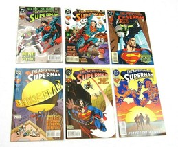 Lot 6 Vintage 1995 Adventures of Superman Comic Books 519, 520, 521, 522... - £23.30 GBP