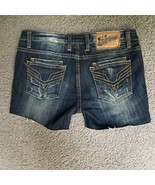 VIGOSS Dublin Jean Shorts Womens 6 Low Rise Stretch Denim Cut Off 34x3 P... - $10.89