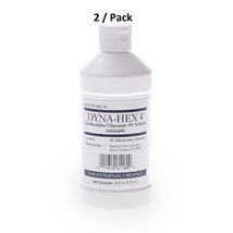 2 Pk Dyna-Hex 4 Antiseptic Skin Cleanser Liquid Dyna Hex CHG Surgical Sc... - $28.41