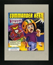 Commander Keen, Goodbye Galaxy - Game Advert - Framed Picture - 11&quot; x 14&quot; - £26.31 GBP
