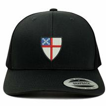 Trendy Apparel Shop Flexfit Episcopal Shield Embroidered Retro Trucker M... - £19.65 GBP