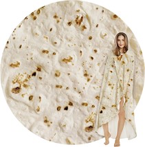 Tortilla Throw Blankets, Tortilla Wrap Blankets, And Novelty Giant Round Soft - £31.90 GBP