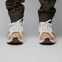 Lyon II Genuine Ostrich and Calfskin Fashion Sneaker Orix / White image 8