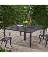 Modern Aluminum Outdoor Dining Table - Black - $14,853.19 MXN
