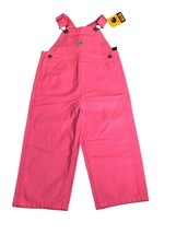 Carhartt Overalls Girls 2T Pink New with Tags 100% Cotton Adjustable Pants - £32.48 GBP