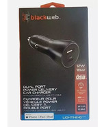 Blackweb Dual Port Car Charger 12W + 18W with USB-C Cable - Fast Chargin... - €7,45 EUR