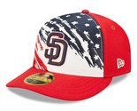 SAN DIEGO PADRES MLB New Era 59FIFTY JULY 4TH Baseball Hat Fitted 7 5/8&quot;... - £30.13 GBP