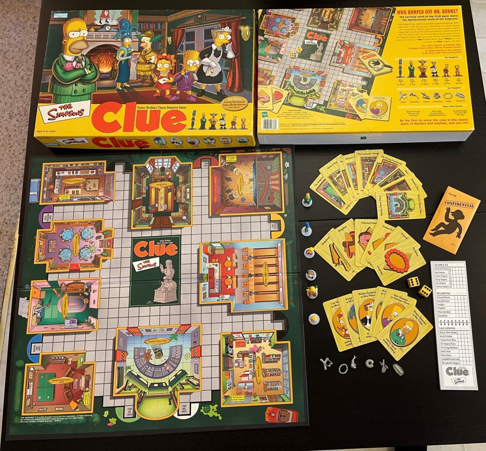 Primary image for The Simpsons Clue Board Game 2nd Edition 2002 Parker Bros COMPLETE