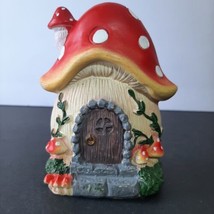 Fairy Garden Mushroom Forest Figurine 5&quot; Whimsical Fairy House Cottage Decor - £6.36 GBP