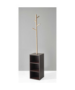 HomeRoots Walnut Storage Coat Rack 12 x 12 x 69 in. - $349.47 CAD