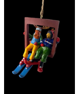 Moose &amp; Bear Ski Skiing Chair Lift Christmas Ornament NEW Cape Shore Res... - $1,507.60 MXN