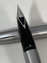 Sheaffer Triumph 330 Brushed Aluminum Fountain Pen With Original Box - $64.30
