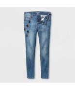 Cat &amp; Jack Girls Dark Super Skinny Stretch Jeans Stars Various sizes Plu... - £7.28 GBP