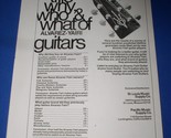 Alvarez-Yairi Guitar Pickin&#39; Magazine Photo Clipping Vintage January 1976 - £12.17 GBP