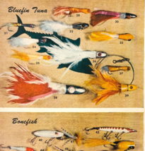 1949 Bluefin Tuna Fishing Lures Advertisement Bonefish Bait Vintage DWU16A - €17,11 EUR