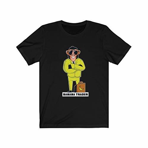 Express Your Love Gifts Gift for Trader, Monkey Banana Trader Tshirt Black