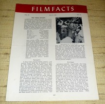 Young Savages - Filmfacts June 9, 1961 Magazine - Burt Lancaster - $12.25