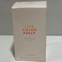 Kate Spade LIVE COLOR FULLY .25 Oz Collectible Mini EDP NEW in bag Playf... - $223.67 MXN