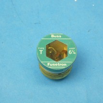 Bussmann T-6-1/4 Edison Screw Base Plug Fuse 6.25 Amps 125 VAC New - $4.99