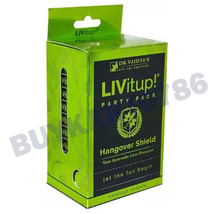 Dr.Vaidya&#39;s LIVitup Party Pack Hangover Shield &amp; Liver Protector 50 Capsules - £27.65 GBP