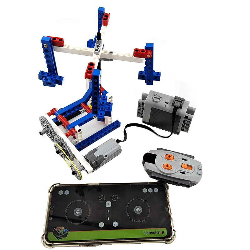 Technical RC APP Program Motor Robot Carousel Machine Building Block Compatible - £28.47 GBP