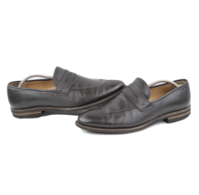 Bally Scribe Mens 10.5 Soft Calf Leather Penny Loafers Dress Shoes Dark Brown - $168.25