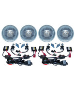 5-3/4&quot; Stock Style H4 Headlight Metal Headlamp 6000K 6K HID Kit Light Bu... - £154.23 GBP