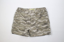 Vtg Cabelas Mens 36 Faded Spell Out Above Knee Camouflage Cargo Shorts Canvas - $54.40